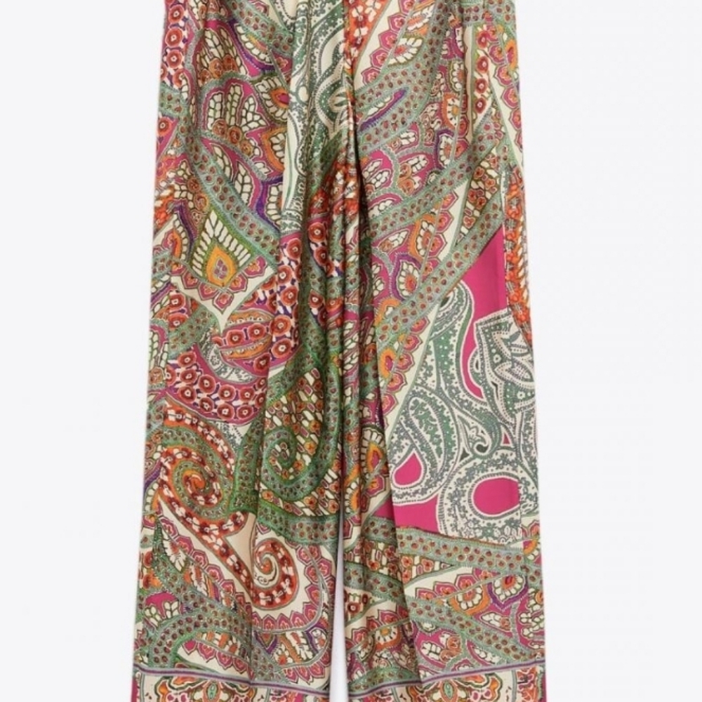 ZARA Woman  PRINTED TROUSERS Multicoloured | 7849/272 size small